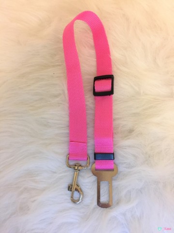 Hond Autogordel Roze 1