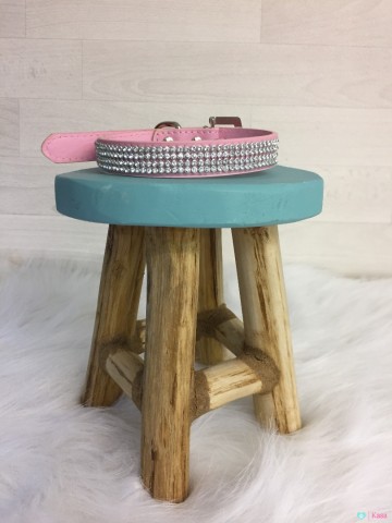 Halsband Pink Strass 2