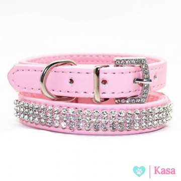 Halsband Pink Strass 1