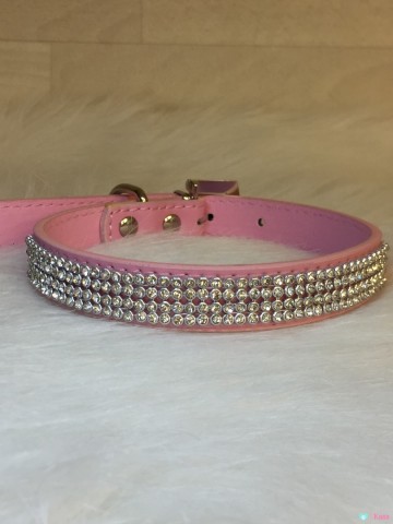 Halsband Pink Strass 4
