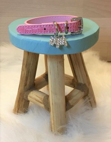 Halsband Snake Pink 1