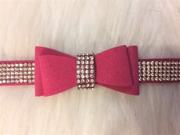 Halsband Smokey Fuchsia 3