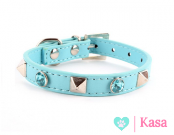 Halsband Spike Blue