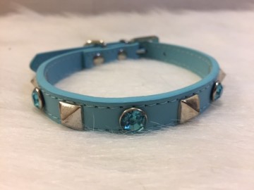 Halsband Spike Blue 2