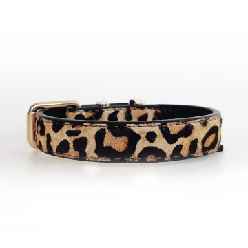 Milk and Pepper Leopard Halsband Back