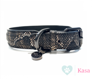 Milk and Pepper Python Naturel Halsband