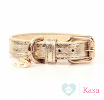 Milk and Pepper Python Gold Halsband