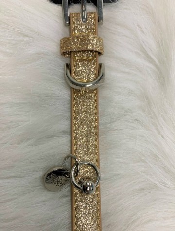 Milk & Pepper Stardust Gold Halsband Details