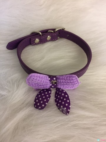 Halsband Knitted Purple 3