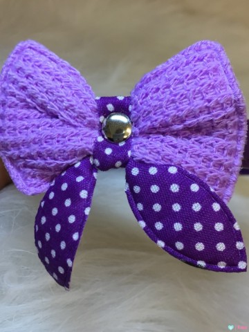 Halsband Knitted Purple 4