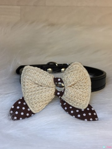 Halsband Knitted Sand 2