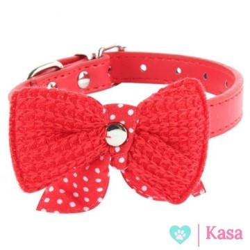 Halsband Knitted Red