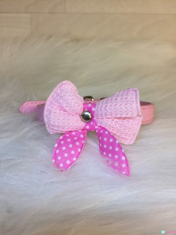 Halsband Knitted Pink 2