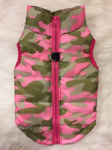 Bodywarmer Abby Pink Army 1