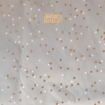 Milk and Pepper Regenjas Adele Grey Golden Dots Details
