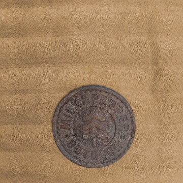 Milk & Pepper Hondenjas Kieran Reversible Camel Suede Detail