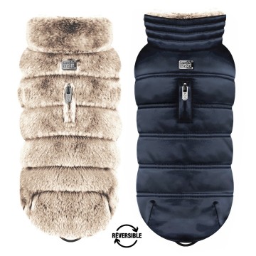 Milk & Pepper Hondenjas Vadim Beige Marine Reversible