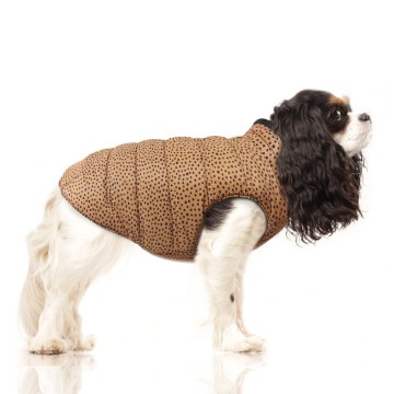 Milk & Pepper Hondenjas Kalani Reversible Camel Stippen