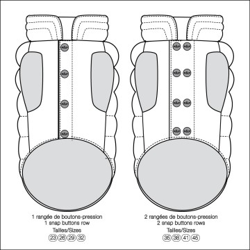 Milk & Pepper Hondenjas Kalani Reversible Knopen