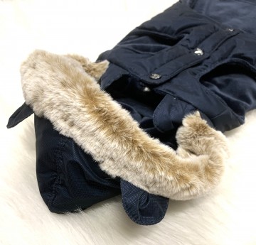 Milk & Pepper Hondenjas Kasper Marine Capuchon