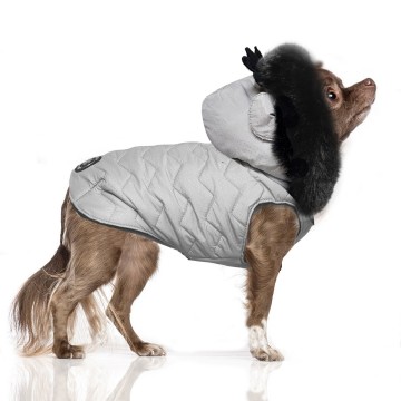 Milk & Pepper Hondenjas Kasper Puff Jacket Grey Dog