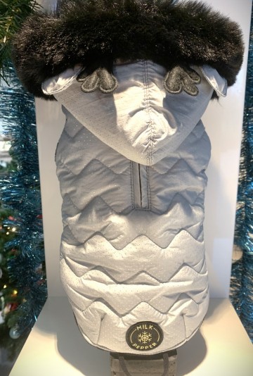 Milk & Pepper Hondenjas Kasper Puff Jacket Grey