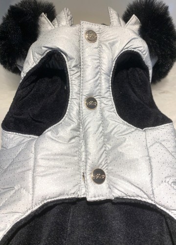 Milk & Pepper Hondenjas Kasper Grey Knopen