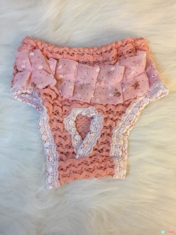 Loopsheidbroekje Lace Pink 1