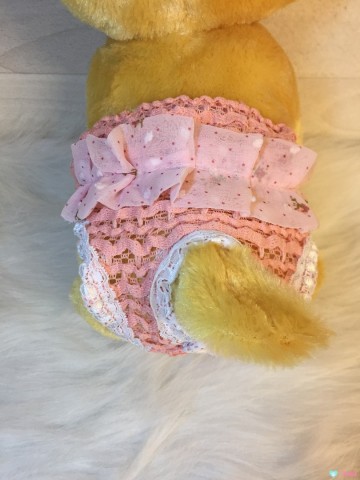 Loopsheidbroekje Lace Pink 2