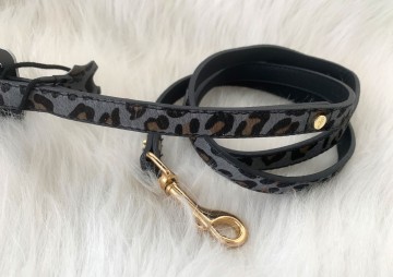 Milk and Pepper Panther Grey Leren Riem