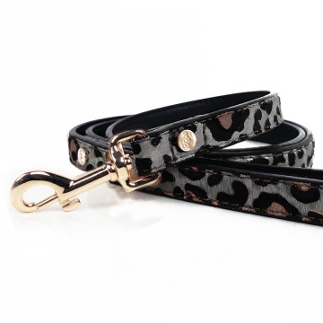 Milk and Pepper Panther Grey Leren Riem