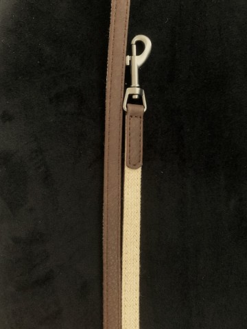 51DN Hondenriem Milano Herringbone Beige Voering