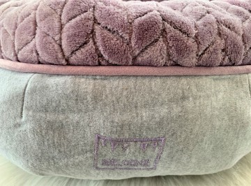 Trixie Junior Hondenmand Donut Lichtgrijs / Lila 4