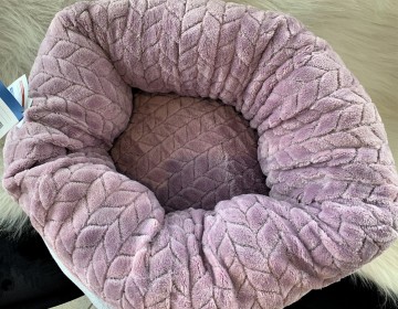 Trixie Junior Hondenmand Donut Lichtgrijs / Lila 5