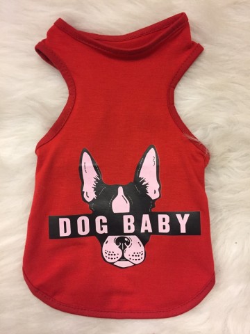 Dogbaby Shirt Bully Red 1