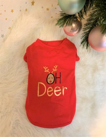 Croci T-Shirt Oh Deer Rood