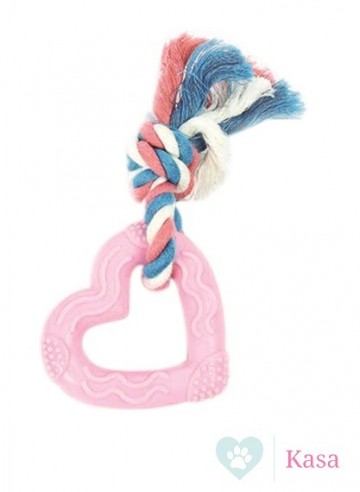 Little Rascals Bijtring Hart Roze