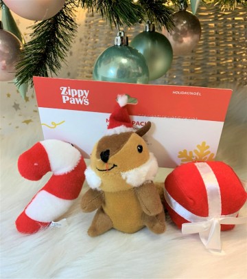 ZippyPaws Holiday Miniz 3-Pack Festive Friends