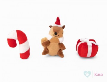 ZippyPaws Holiday Miniz 3-Pack Festive Friends