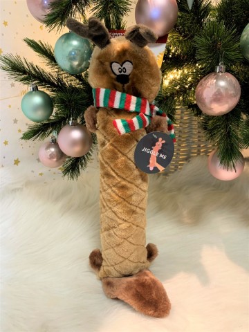 ZippyPaws Holiday Jigglerz Reindeer0