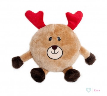 ZippyPaws Holiday Brainey Reindeer