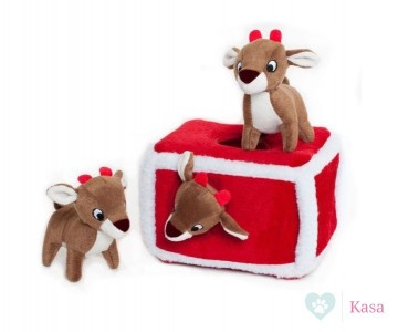 ZippyPaws Holiday Zippy Burrow Reindeer Pen