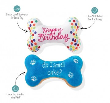 Birthday Bone Cookies PetShop by Fringe Studio Squeaker