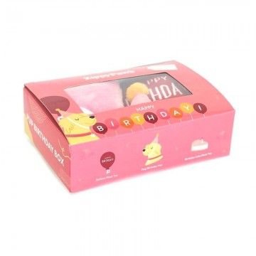 ZippyPaws Birthday Box Pink Box
