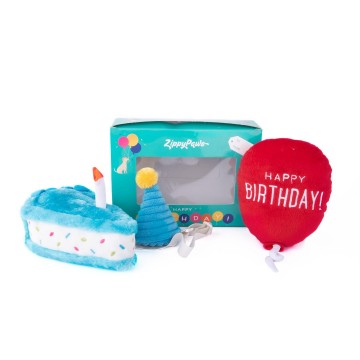 ZippyPaws Birthday Box Blue