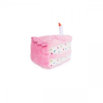 ZippyPaws Birthday Cake Pink Glazuur