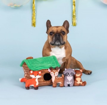 On Cabin Time Burrow Fringe Studio Dog Toys