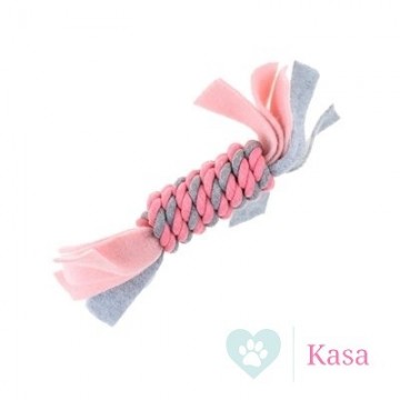 Little Rascals Flostouw Spoel met Fleece Roze