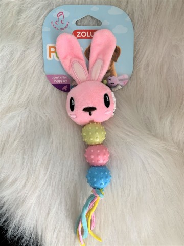 Zolux Puppy Plush Ratel Konijn Roze 1