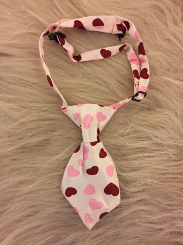 Stropdas Pink Heart1
